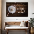 thumbnail image 3 of Elephant Stock Inhale Exhale Zen Vii Wall Art - Horizontal Canvas Wall Art - Living Room Wall Decor - Inspirational And Typography Canvas - Brown And Purple Decor - 51" x 34", 3 of 8