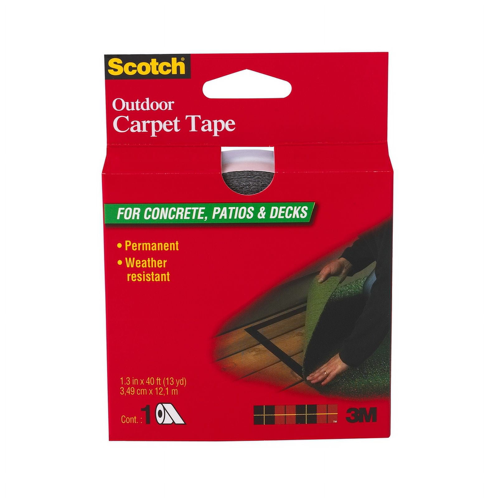 REVO Carpet Tape, 1.5, 2, & 3 x 36 yards