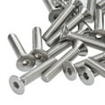 thumbnail image 3 of 30 tornillos Allen M10 de 10 mm, pernos hexagonales avellanados de acero inoxidable A2 para sujetadores industriales M10x55, 3 of 9