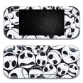 thumbnail image 1 of BelugaDesign Skulls Switch Skin | Gothic Horror Vinyl Decal Wrap | Halloween Nightmare Aesthetic | Spooky Skeleton Sticker Cover | Compatible with Nintendo Switch (Switch Lite Black White), 1 of 5