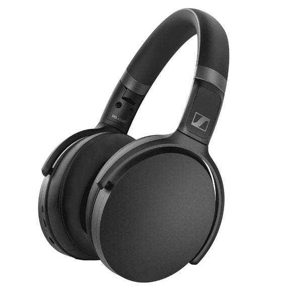 Refurbished (Good) SENNHEISER HD 450BT Bluetooth 5.0 Wireless Headphone with Active Noise Cancellation - 30-Hour Battery Life, USB-C Fast Charging, Virtual Assistant Button, Foldable - Black