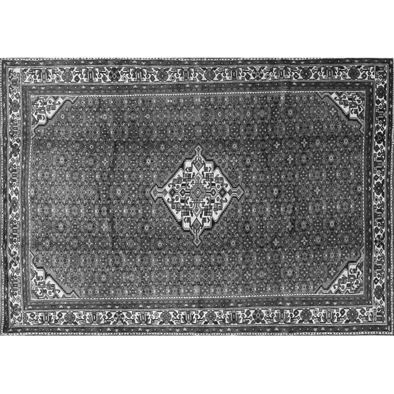 Ahgly Company Indoor Rectangle Persian Gray Traditional Area Rugs, 2' x 5'