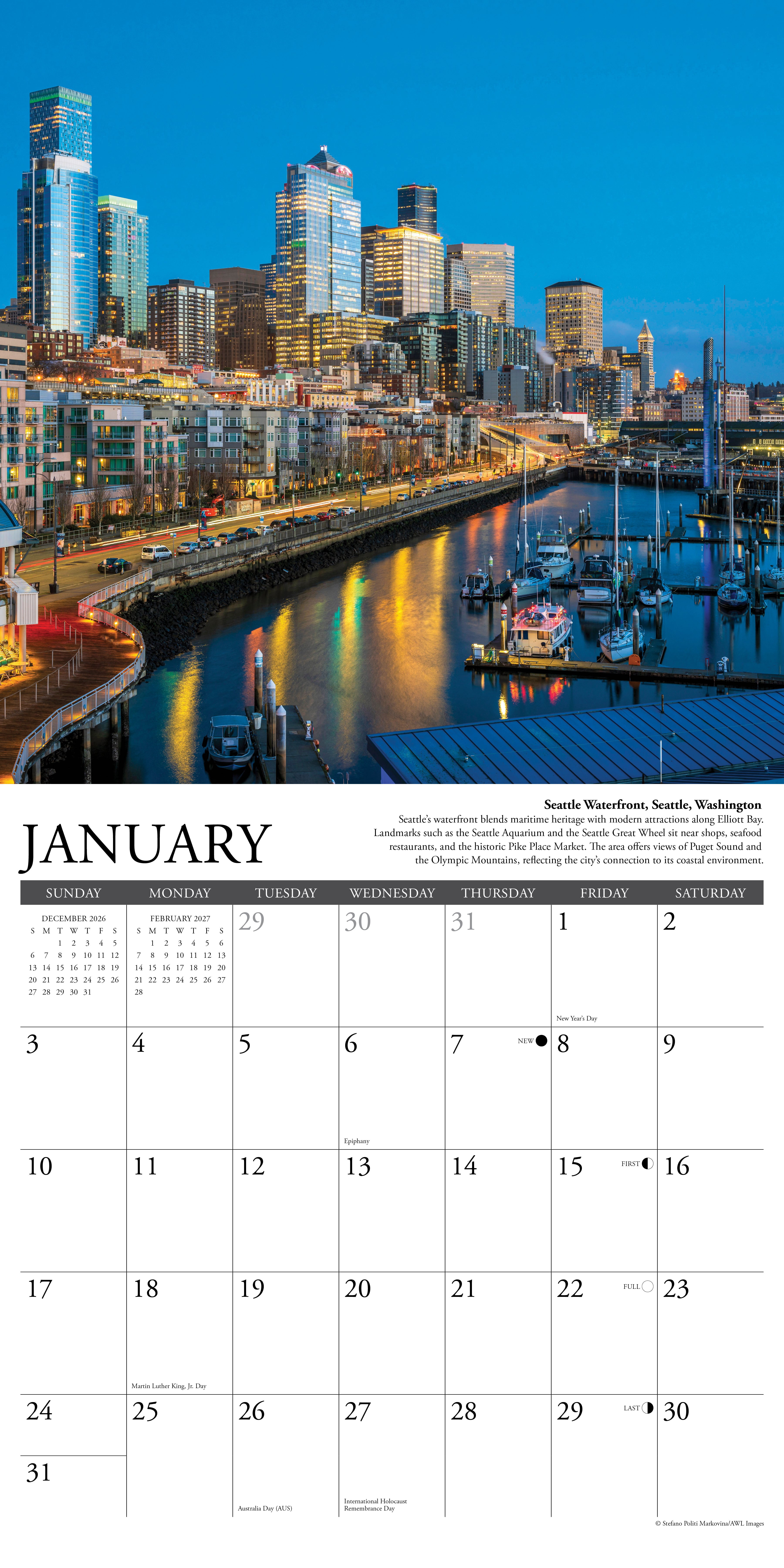 Willow Creek Press, Pacific Northwest 2027 Wall Calendar