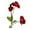 Dark Red, variant on Zukuco 6 Bundles Artificial Flowers 6 Stems Poppy Silk Bouquet for Wedding, Home, Party Decoration,Table Centerpiece Arrangement (White)