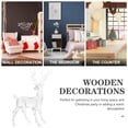 thumbnail image 2 of 2pcs Acrylic Clear Christmas Elk Figurines Desktop Elk Ornaments Acrylic Elk Statues, 2 of 5