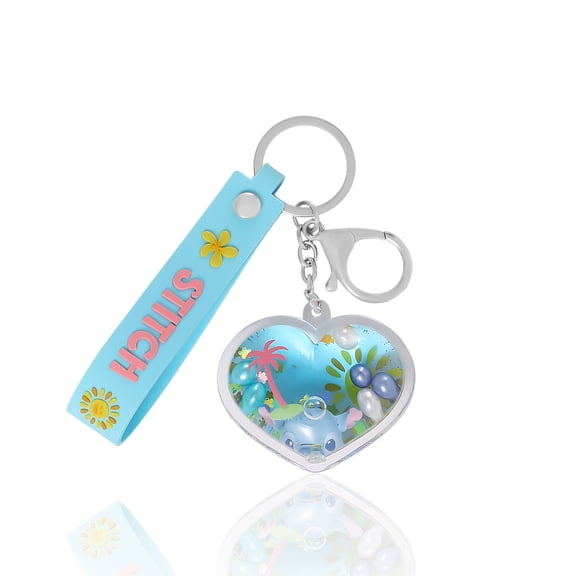 Disney Stitch Liquid Surf and Sun Keychain