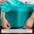 thumbnail image 3 of Juego de sabanas Anti Ácaros Atlas Basic Soft Turquesa, 3 of 4