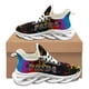 thumbnail image 1 of Zapatos de malla con estampado tie-dye y orgullo para adultos, tallas grandes 36-48, para correr al aire libre, calzado informal, tenis, 1 of 6