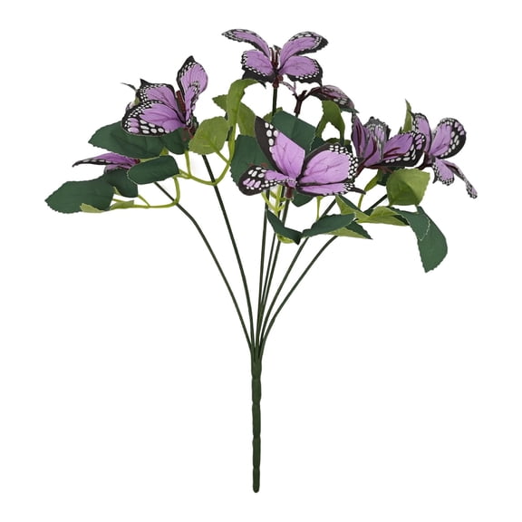 1Bundle Artificial Butterfly Flower Household Imitation Silk Flowers For Centerpiece Arrangement Purple