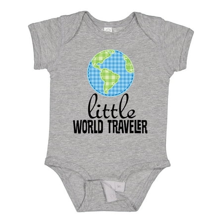 

Inktastic Little World Traveler Gift Baby Boy or Baby Girl Bodysuit