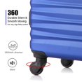 thumbnail image 5 of Fithood Expandable Hardshell Luggage Sets Suitcases ABS Lightweight with Spinner Wheels TSA Lock Blue, 5 of 5