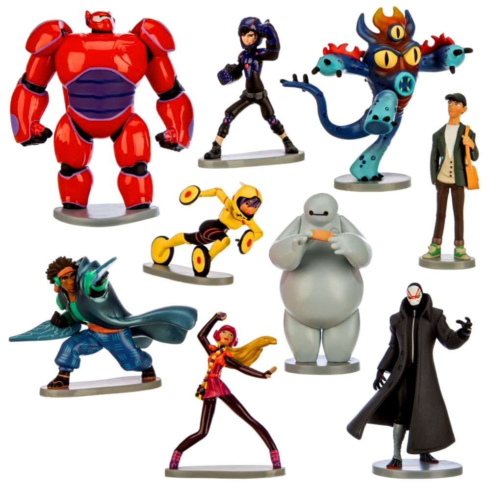 Disney Big Hero 6 Deluxe Figurine Playset 9-Piece PVC Playset
