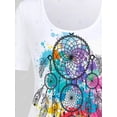 thumbnail image 3 of Camiseta de Talla Extra con Estampado de Salpicadura de Pintura Rosegal  Camisetas tallas grandes, 3 of 5