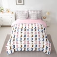 thumbnail image 2 of Homewish Colorful Cowgirls Boots 7 Pieces Bedding Comforter Set,Rustic Farmhouse Cabin Full Bedding Set,Pink White Fitted Sheet Flat Sheet For Girls,Luxury Bedroom Decor Reversible, 2 of 8