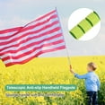 thumbnail image 2 of Uxcell 6.56Ft/2M Telescopic Flag Pole with Clips Green, 2 of 6