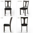 thumbnail image 4 of Topbuy Set of 2 Dining Room Chairs Modern Wood Dining Side Chair High Back Kitchen Chairs with Rubber Wood Frame Coffee, 4 of 8
