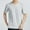 Gray, variant on Zylanna Men's Casual T-Shirts, Crew Neck Fashion Short Sleeve Solid Color Shirts for Men Tee White Size L