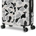 thumbnail image 6 of 3 Piece Quilted Hardside Spinner Suitcase Set, Black & White Camouflage, 6 of 7