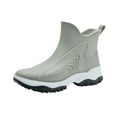 thumbnail image 1 of Kcodviy Women's Rain Shoes Outside Boot Women Waterproof Shoes Kitchen Rubber Raining Boots for Men Shoes Soft Bottom Comfortable Rain Shoes for Women Short Middle Tube Rain Boots, 1 of 6
