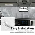 thumbnail image 4 of Car Winshield Sun Shade Eye Print Car Sun Visor, Foldable Front Window Block UV Rays and Sun Heat Universal for SUV Trucks Cars Vans,, 4 of 5