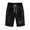 Black, variant on Huesdet Women's Summer Shorts Lace Up Elastic Waistband Loose Pants(Black,L)