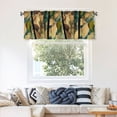 thumbnail image 7 of Drapery Wear Rod Short Curtain 54x18in Filter With Light Feature For Easy Installation Rod Free For Bedroom Kitchen Bathroom\r\n Abstract Leaves (1), 7 of 7