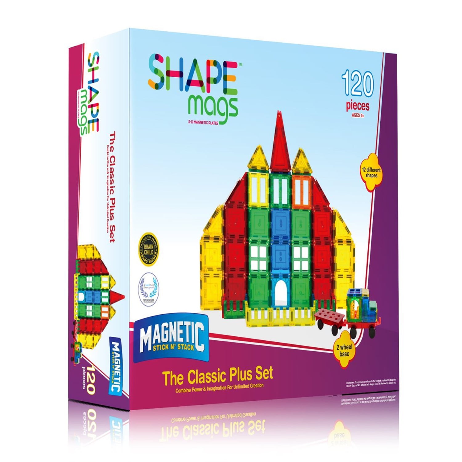 Shape Mags Classic 120 Piece Tiles Set