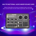 thumbnail image 2 of Tarjeta de sonido Mezclador de audio digital multifunción SK600 Tarjeta de sonido externa con conexión inalámbrica BT para computadora, teléfono inteligente, grabación de canciones, transmisión en viv TOMSHOO Tarjeta de sonido, 2 of 6