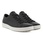 Men's ECCO Soft 7 Sneaker Black Leather/Nubuck 43 M