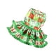 thumbnail image 2 of Vestido Navideño Clásico para Mascotas, Estilo Casual, con Mangas con Volantes | Multicolor | Razas Pequeñas | Poliéster | 1 Falda para Mascotas, 2 of 6