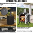 thumbnail image 3 of Outdoor 12 - pulgada wood - fired pizza oven: portable pizza maker foldable legs, waterproof cover, pizza stone, grill rack, peel, y accessories camping, backyard bbq, y parties (durable carbo..., 3 of 6