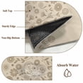 thumbnail image 6 of Large Round Rug 8Ft Washable Non-Slip, Japanese Circle Area Rugs for Living Room Bedroom, Beige Farmhouse Retro Floral Leaf Pattern Indoor Floor Mats Carpet Runner for Home Decor, 6 of 8