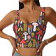 thumbnail image 1 of Balery Mushrooms And Leaves Sujetadores deportivos con espalda cruzada para mujer, acolchados, sin costuras, de alto impacto, ideales para yoga, gimnasio, entrenamiento y fitness.-Large, 1 of 8