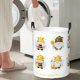thumbnail image 5 of Fotbe Gnomes Honey Bee Cesto de Ropa con Asas, Cesto Impermeable de Gran Capacidad, Bolsa de Lavado para Dormitorio, Cesto de Ropa con Ruedas y Asas-Medium, 5 of 6