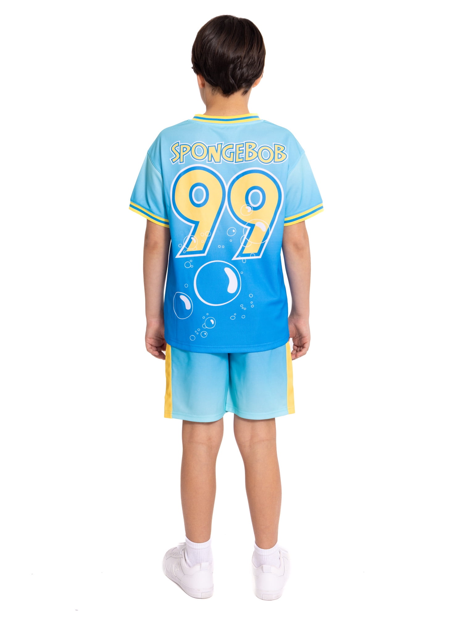 SpongeBob SquarePants Boys' Graphic Soccer Jersey and Shorts Set, 2-Piece, Sizes 4-16