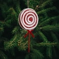 thumbnail image 3 of Adorno festivo con forma de caramelo para colgar en fiestas navideñas y decorar el hogar con un tema brillante, 3 of 6