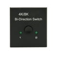 thumbnail image 2 of 8K HD Multimedia Interface Switch, Stable Transmission 40Gbps Data Transfer HD Multimedia Interface Bi Direction Switch 4K 120Hz  for Monitors for DVD Players, 2 of 7