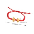 thumbnail image 2 of 4Pcs Braided Bracelet Chinese Style Rabbit Design Woven Bracelet Zodiac Rabbit Bracelet, 2 of 8