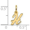 thumbnail image 4 of 10K Yellow Gold Small Script Initial H Charm (Width 7) (Length 16.85) - Jbsp, 4 of 5
