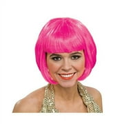 Neon Pink Bob Wig