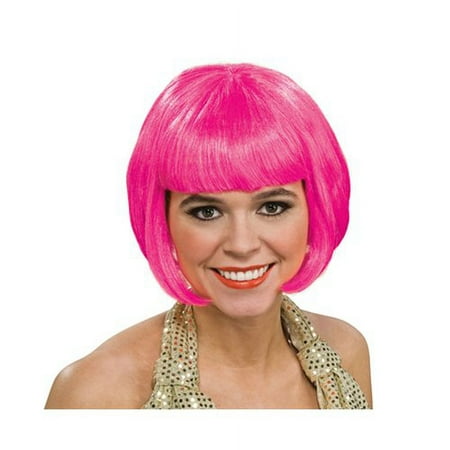 Neon Pink Bob Wig