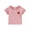 Pink, variant on Virmaxy (6Months-5Years) Toddler Children's Comfortable Solid Color Shirt Girls Ruffle Lace Short Sleeve Top Summer Casual Trend Pullover Shirt Hot Pink 2 Years
