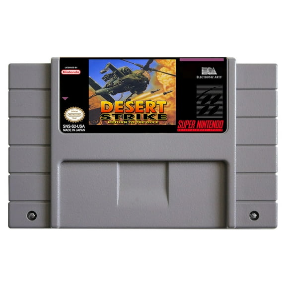 SNES Games Cartridge Desert Strike - Return to the Gulf
