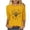 #014-Yellow, variant on Womens Plus Size Graphic Tees Loose Fit Solid Color Crew Neck Casual 3/4 Sleeve Bee Print T-shirt for Spring Tops for Women, Summer Tops for Women