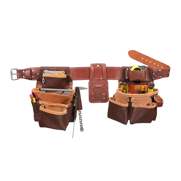 Bolso Framer Occidental Leather Seven, tamaño grande, con 23 bolsillos