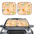 thumbnail image 2 of Gukieu Scandinavian Style Hygge Print Car Windshield Sun Visor, Foldable Anti-UV Car Sun Visor Suitable for Vans, Trucks Car Accessories-Medium, 2 of 6