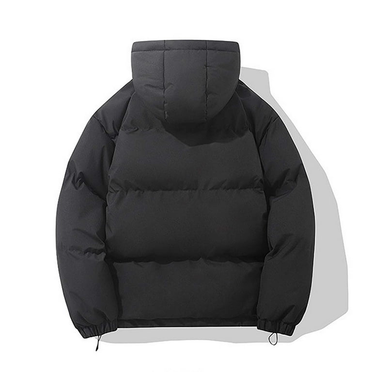 PMUYBHF Mens Winter Coats 3Xlt Mens Outdoor Coat Long Sleeve Turn Down Collar Pocket Solid Color Down Jacket Autumn and Winter Unisex Jacket mens jacket winter 3xl Walmart