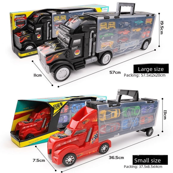 Juguetes para niños Simulación Gran Tractor Camión contenedor Modelo de coche para niños Combinación de coches de aleación Juegos para niños