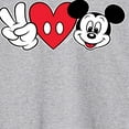 thumbnail image 3 of Mickey & Friends - Peace Love Mickey - Men's Long Sleeve T-Shirt, 3 of 5
