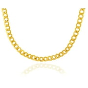GOLD CHAINS: HOLLOW CUBAN 10K GOLD CHAIN 3.36MM : 20"